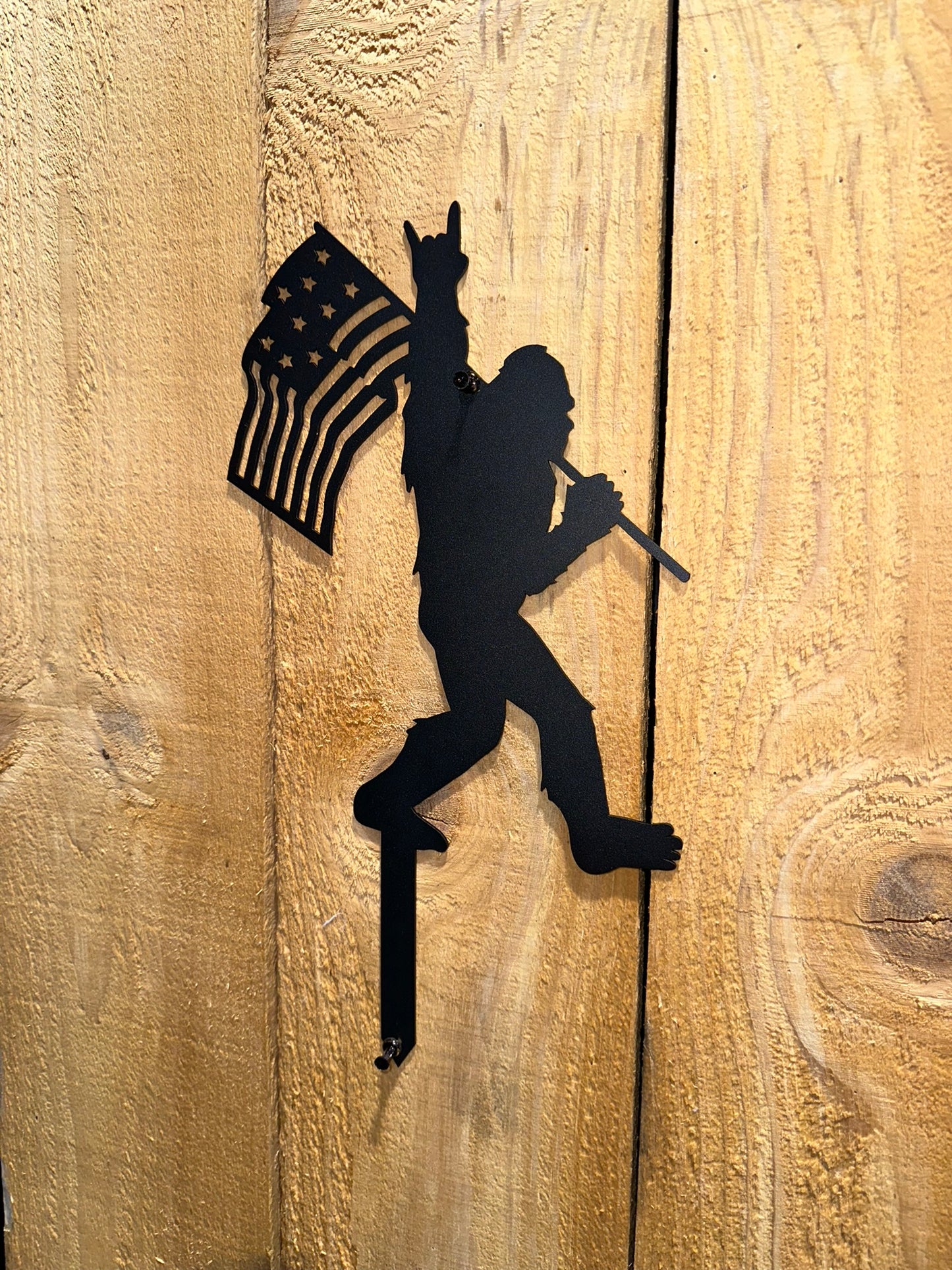 Patriotic Bigfoot Yard Stake