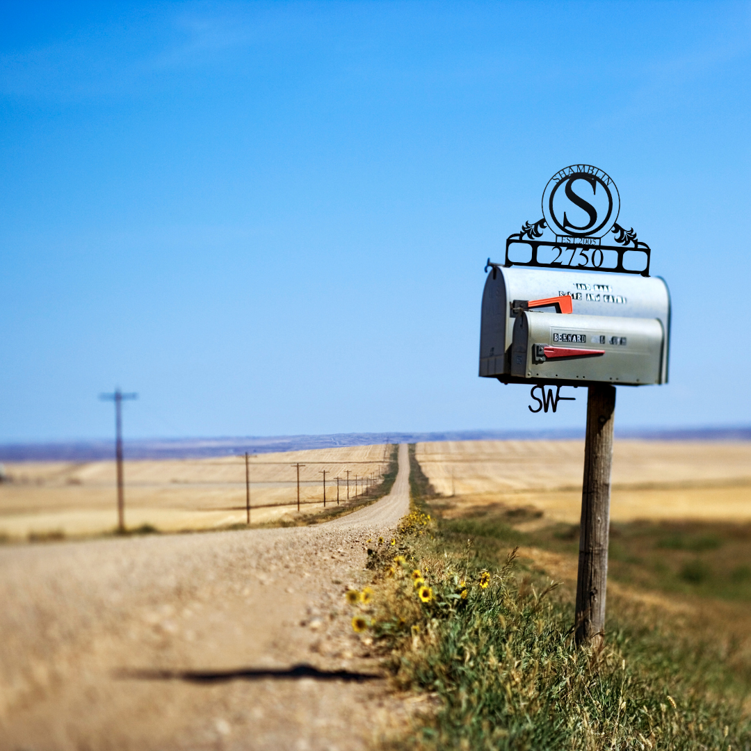 Custom Mailbox Topper (Name-Street Number-EST.)